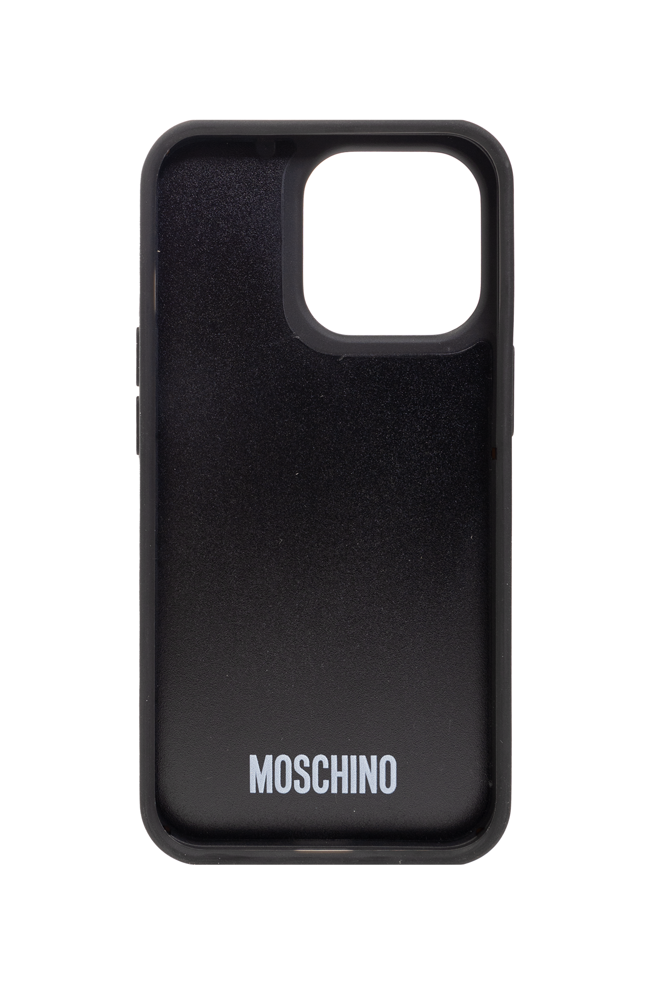 Black iPhone 13 Pro case Moschino IetpShops Italy